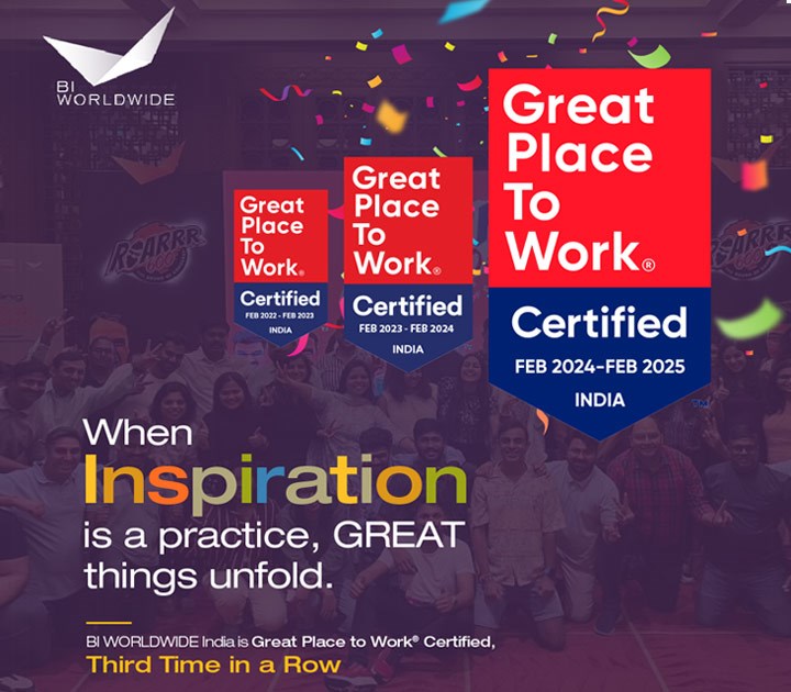 BI WORLDWIDE India Earns Great Place to Work® Certification for Third Time